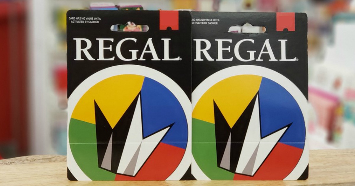 two Regal theater gift cards