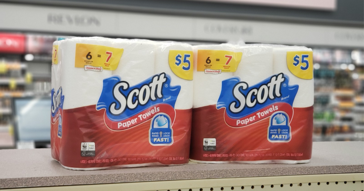 Scott paper towels in-store