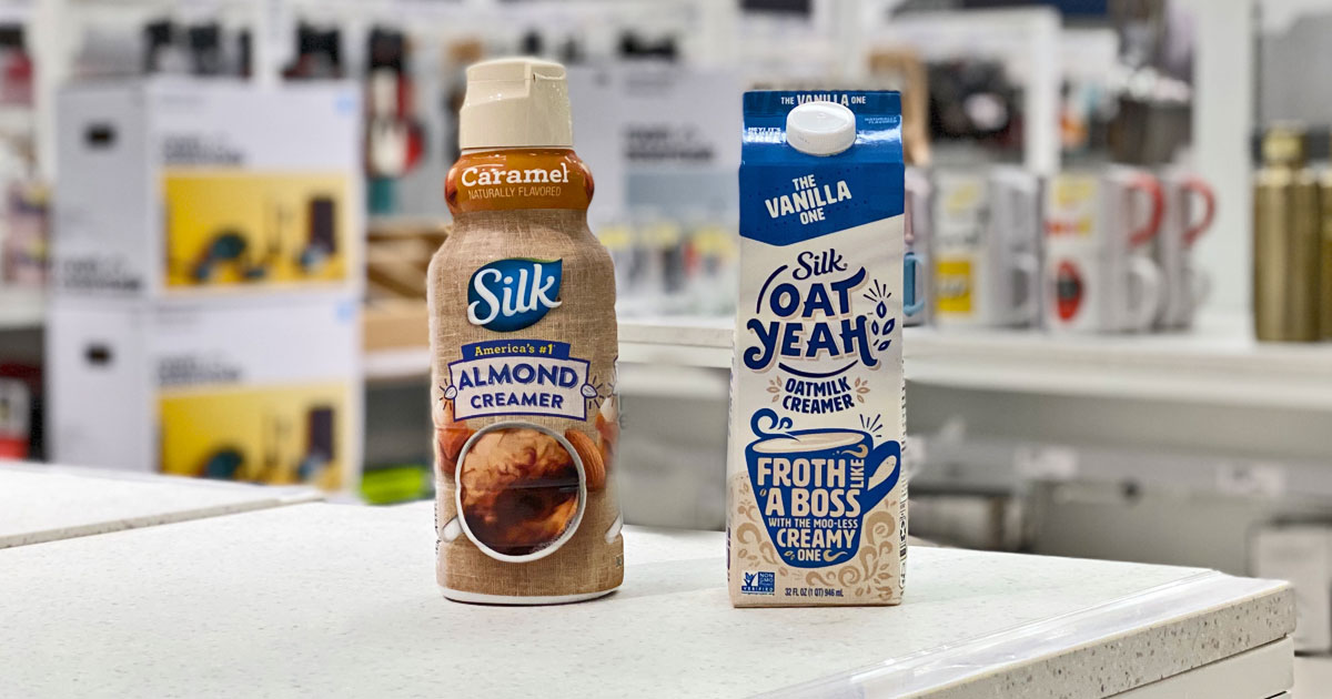 Silk Almond Oat Yeah Coffee Creamers As Low As 1 35 Each After Cash Back At Target