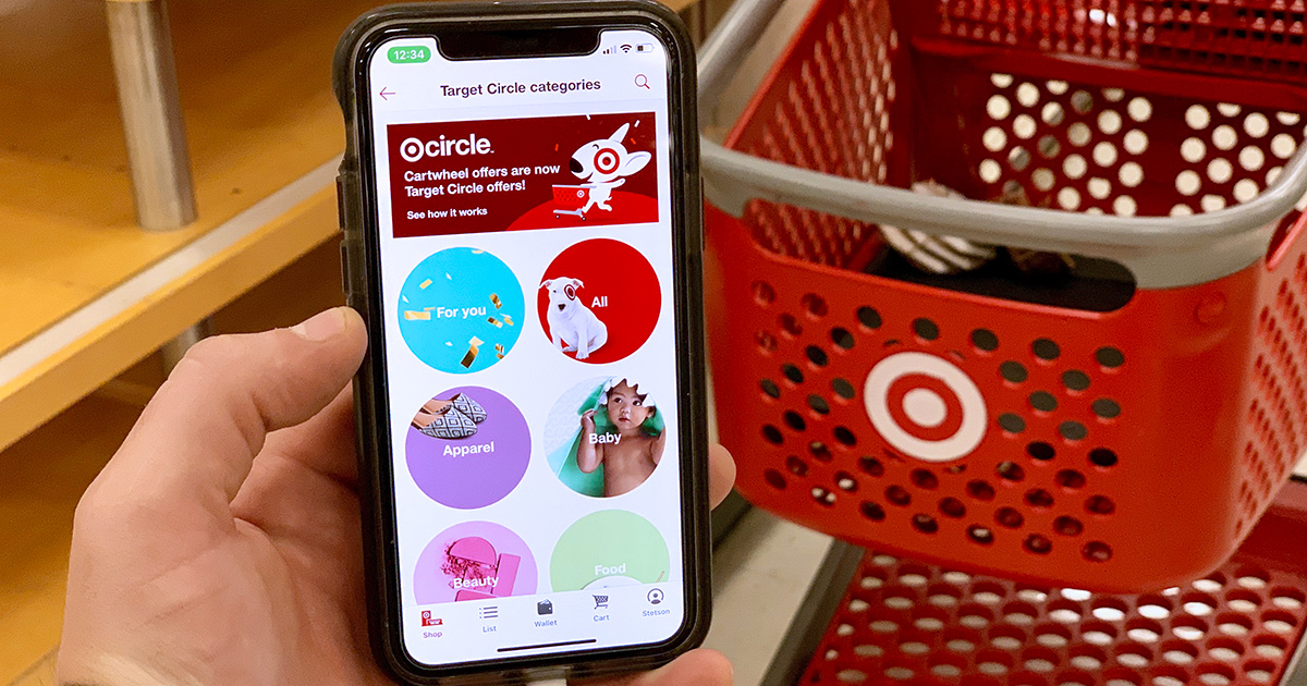 Target Circle app on smartphone
