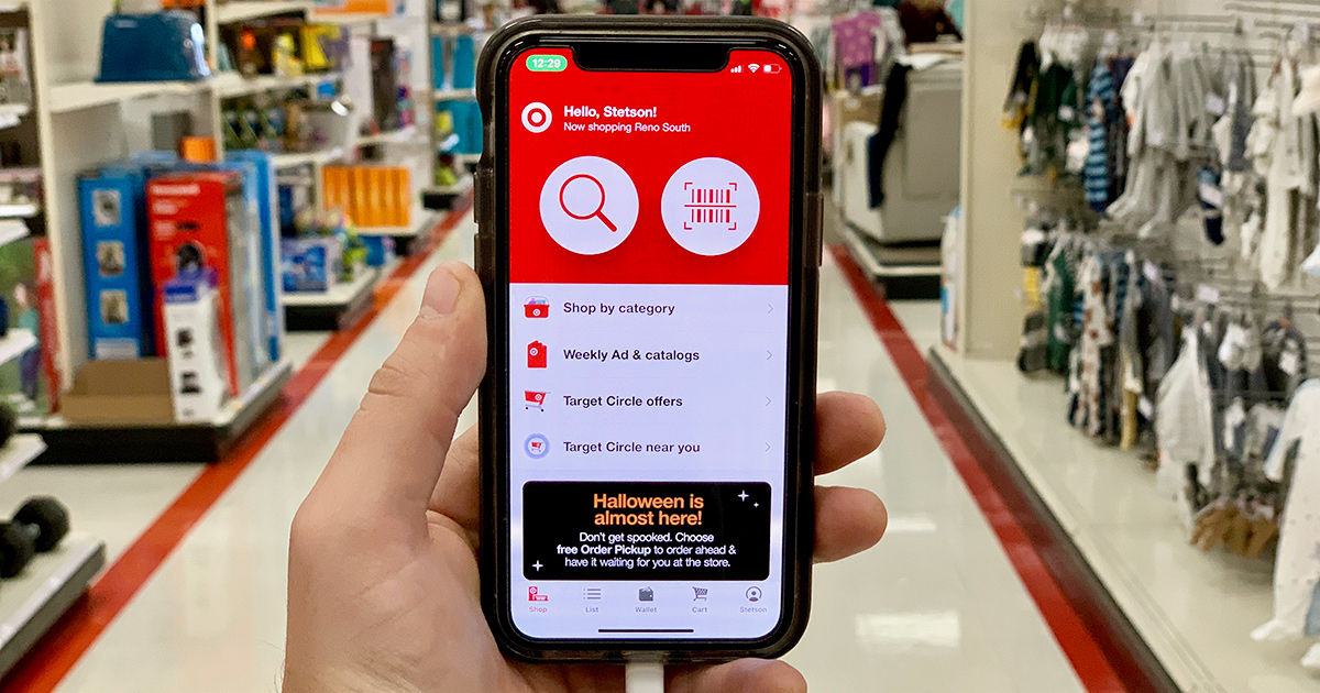 Target Circle app on smartphone