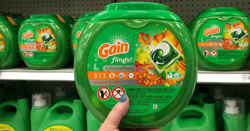 gain flings laundry detergent at target