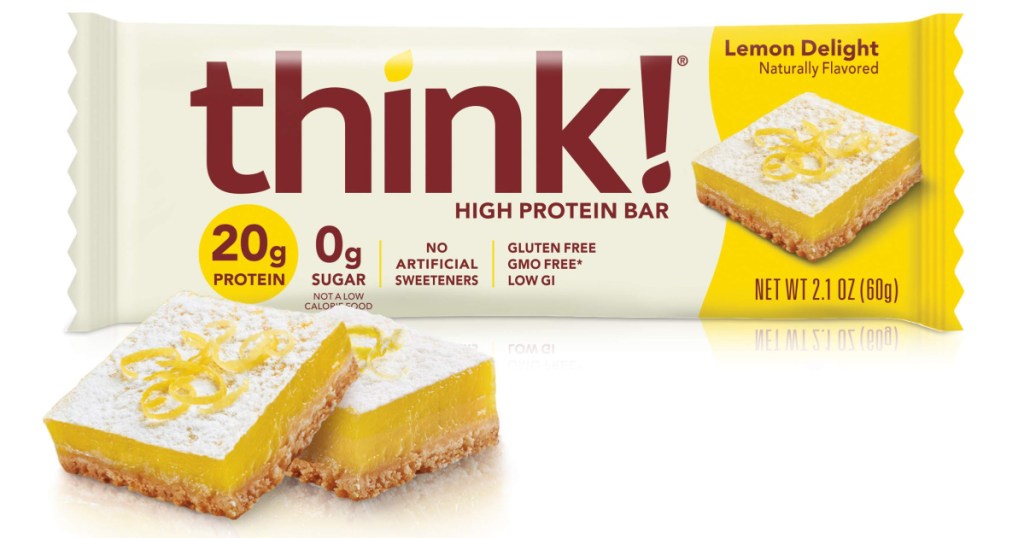 think! lemon protein bars