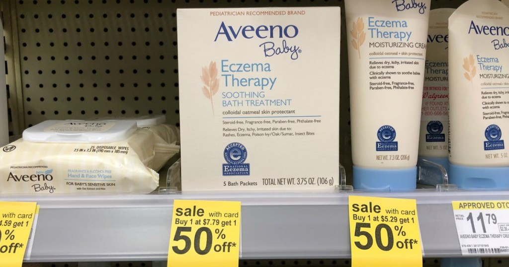 aveeno baby eczema therapy packets at walgreens