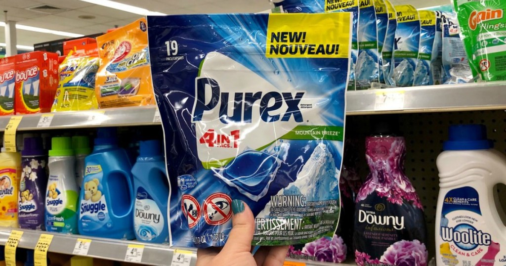 purex pacs laundry detergent at walgreens