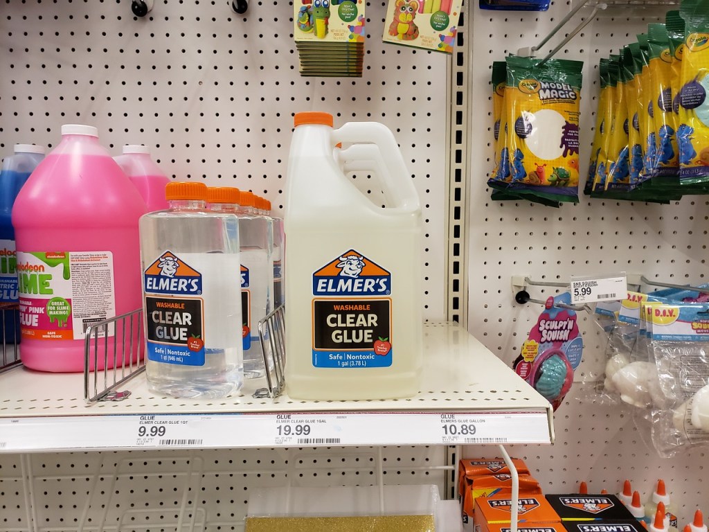 Elmer's washable clear glue on Target Shelf