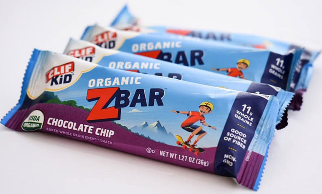 stock images of clif kid zbar organic chocolate chip