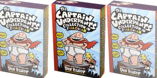 Captain Underpants Collection Full Color Hardcover Book Set Only $13 (Regularly $30)