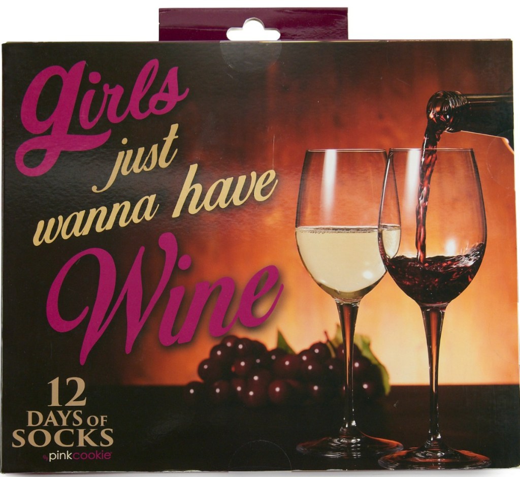 Girls Just Wanna Have Wine Socks Gift Set