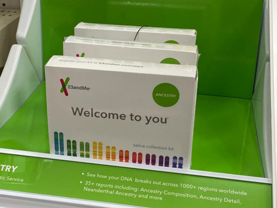 23andMe Ancestry DNA kit on display at Target