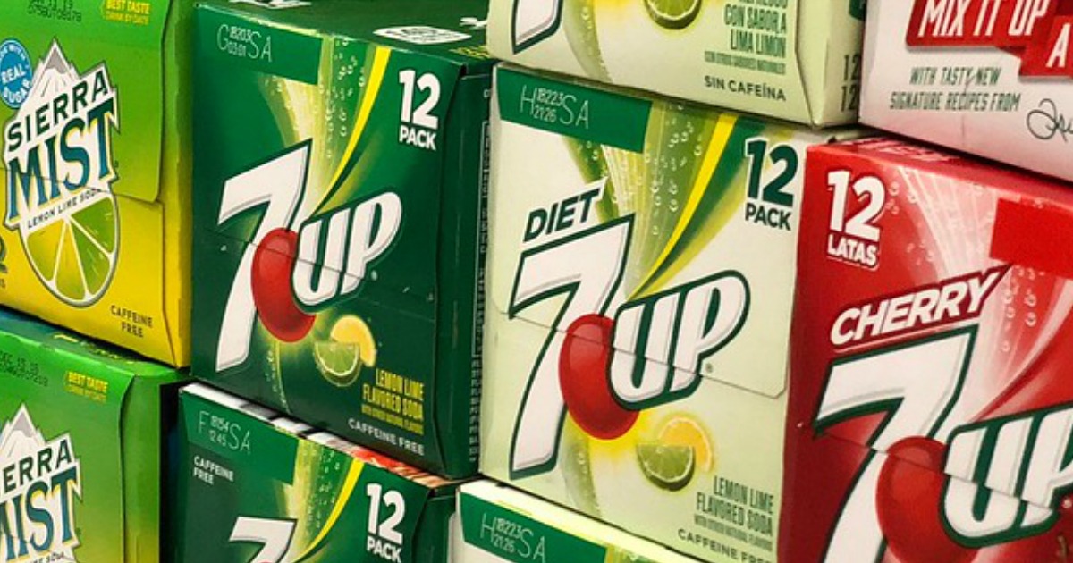 7up 12-pack soda cans