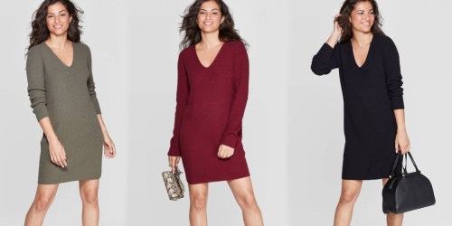 A New Day Women’s Holiday Sweater Dress Only $20.99 Shipped (Regularly $30)