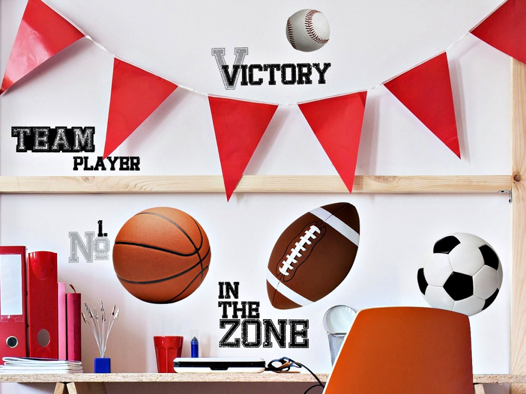 All Star Sports Saying Peel & Stick Wall Decals