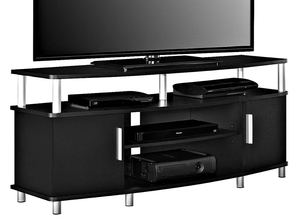 Ameriwood Home Carson TV Stand for TVs up to 50" in Black