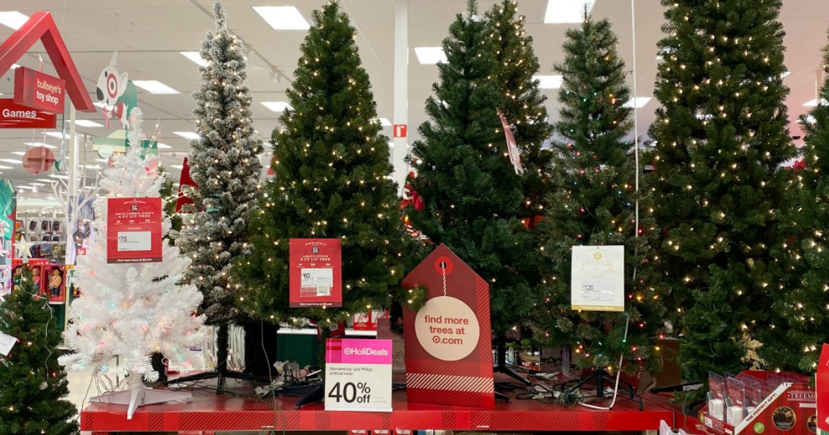 40% Off Artificial Christmas Trees at Target Including Many Sizes