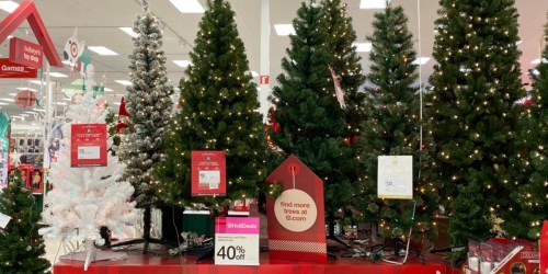 40% Off Artificial Christmas Trees at Target | Pre-Lit Trees Just $12 Shipped