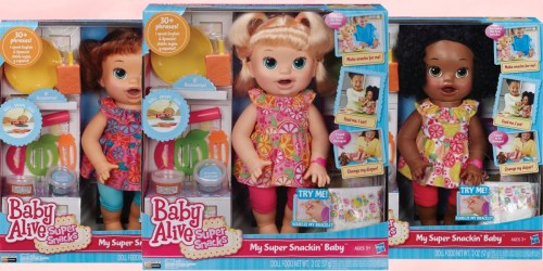 Baby Alive Super Snackin’ Dolls as Low as $14.62 Shipped (Regularly $45)