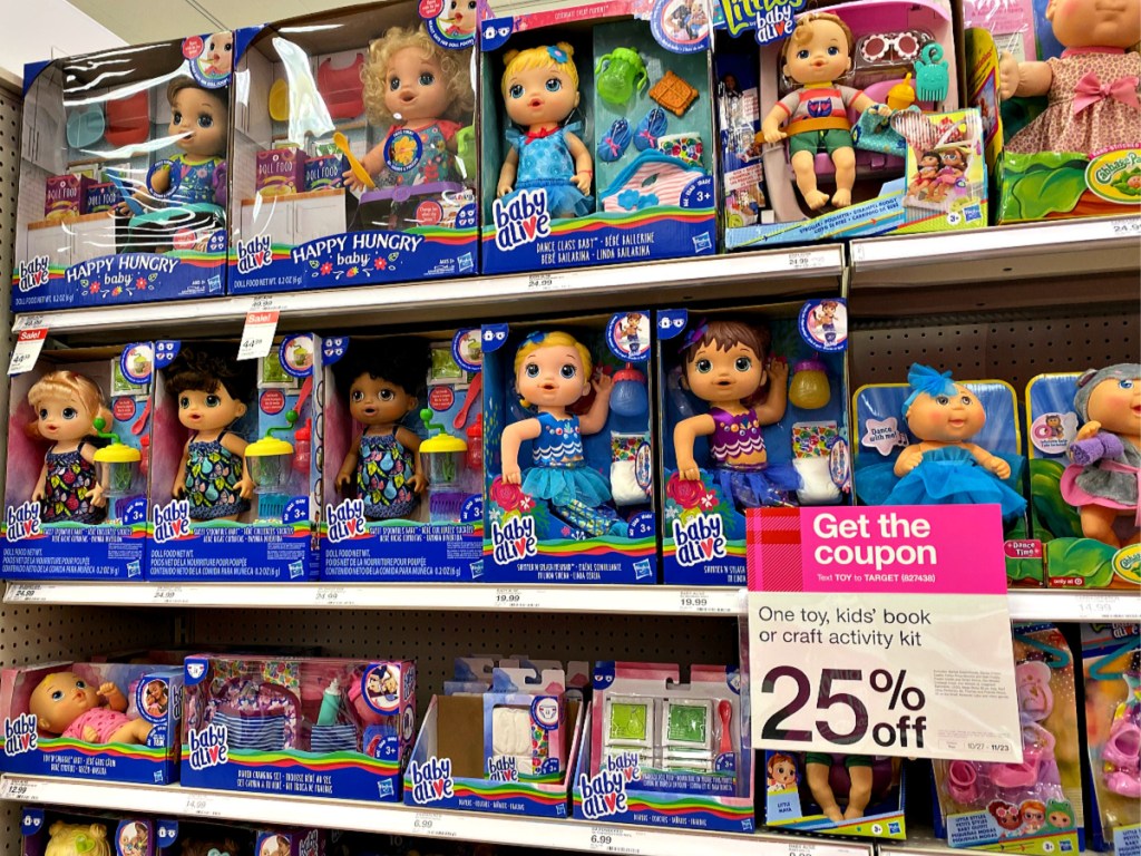 Baby Alive dolls in Target