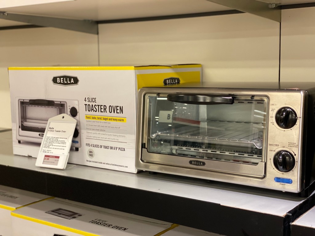 Bella 4-Slice Stainless Steel Toaster Oven, 1000 Watts - Macy's