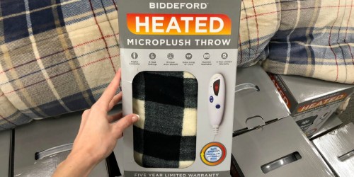 Biddeford Electric Heated Microplush Throw Only $19 at Kohl’s (Regularly $80) + More
