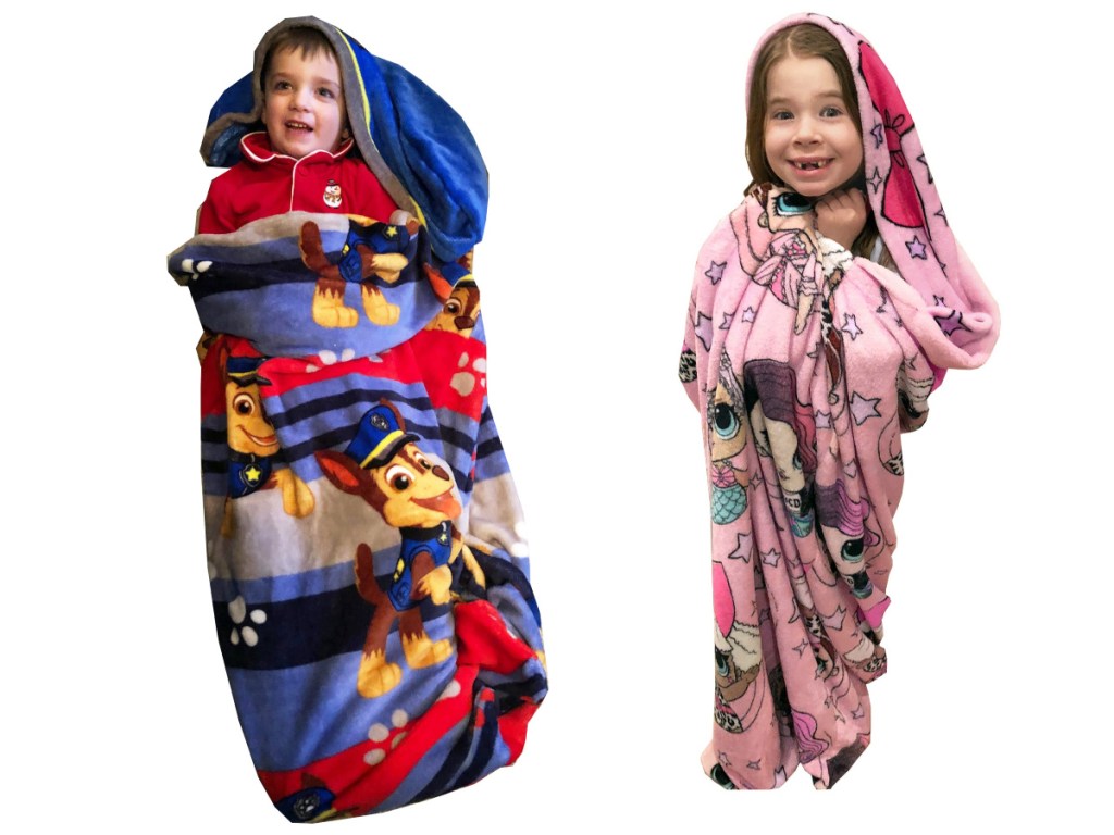 Kids Step-in fleece blankets