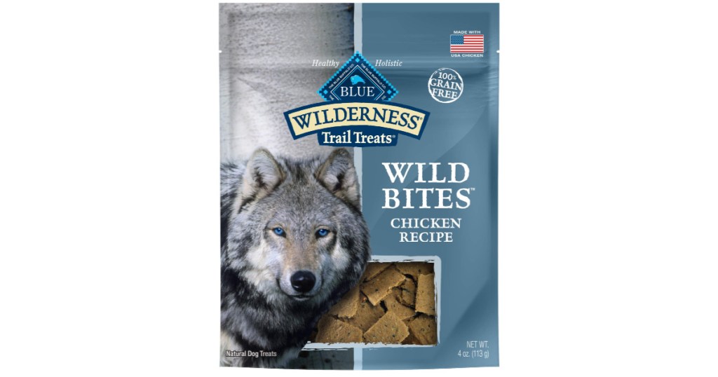 bag of blue wildness dog treats