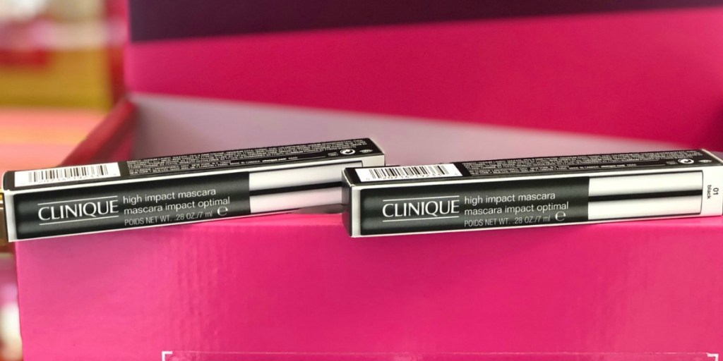 Clinique High Impact Mascara on display in store