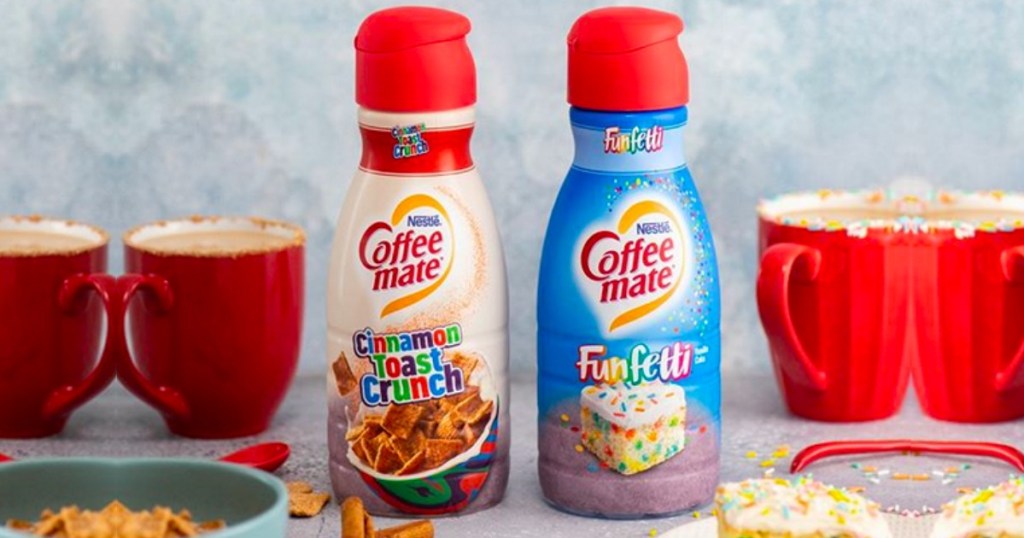 Bottles of Cinnamon Toast Crunch and Funfetti