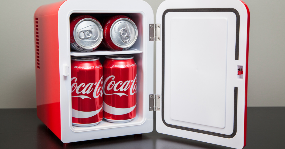 6 Can Personal Mini Fridge Just 29 Shipped Coke Fanta More