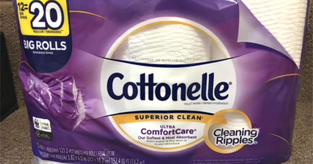 package of cottonelle ultracare toilet paper