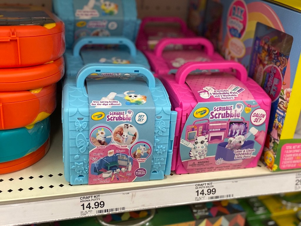 Crayola Kits on shelf at Target