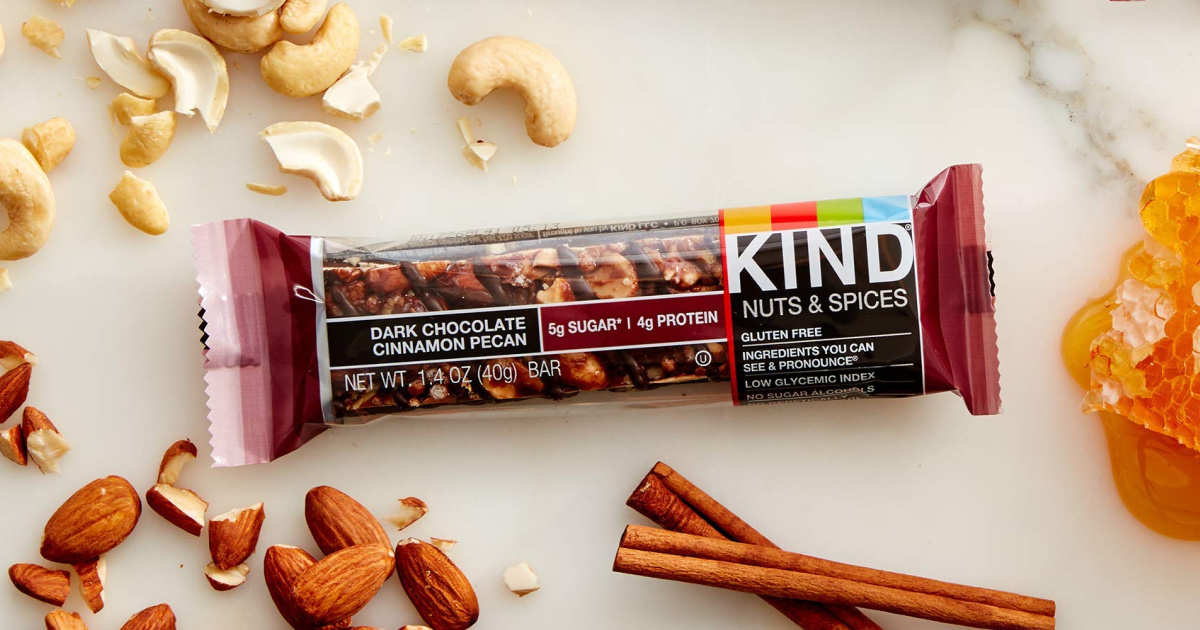 Amazon Prime Deal KIND Dark Chocolate Cinnamon Pecan Bars 12Count Only 8 Shipped