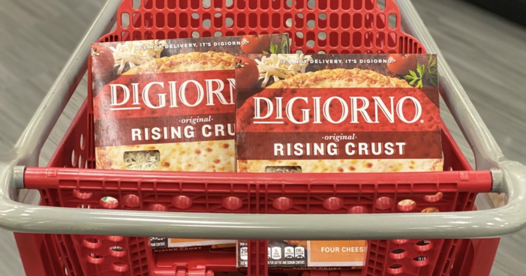 DiGiorno Pizza in the Target cart