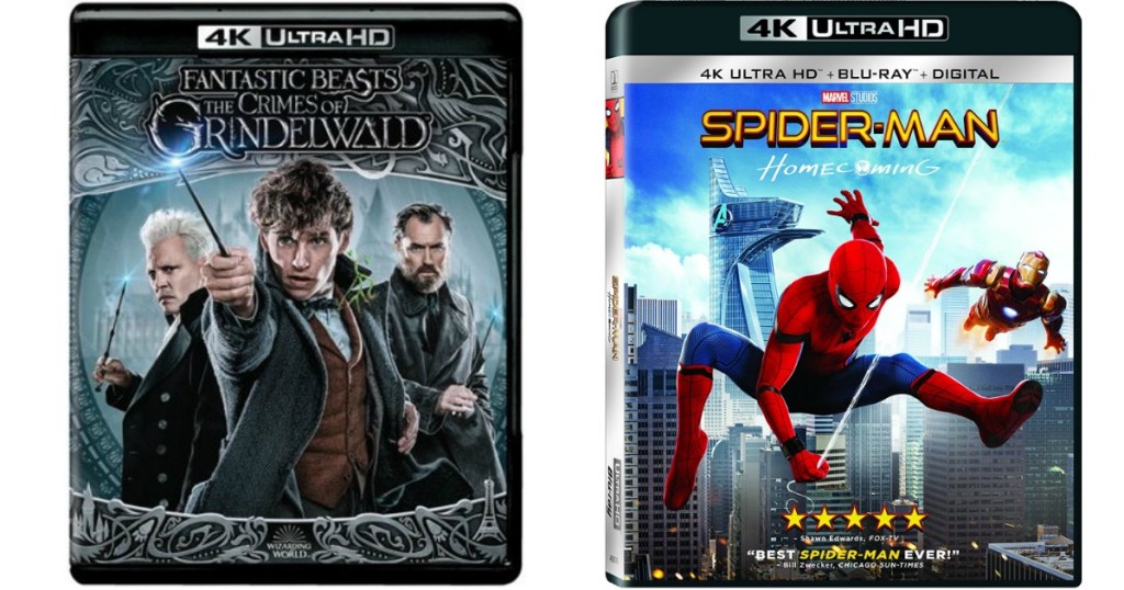 Fantastic Beast and Spiderman Homecoming 4K Movies