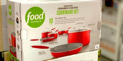 Food Network 10-Piece Ceramic Cookware Set Only $55.99 (Regularly $130) + Get $15 Kohl’s Cash