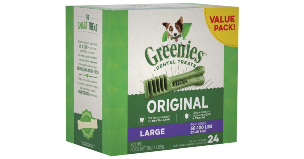box of greenies dog treats