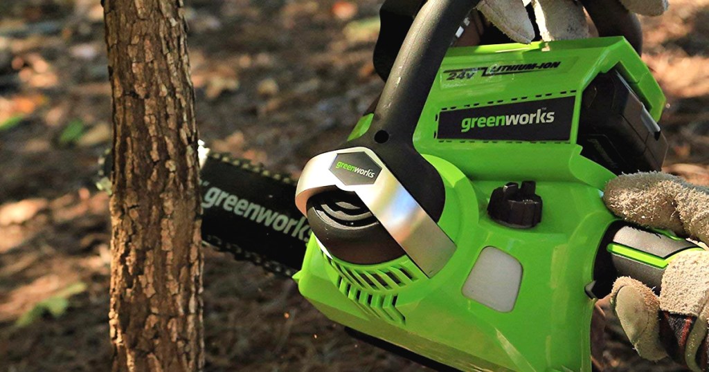 Greenworks 10-Inch 24V Cordless Chainsaw
