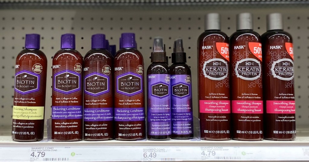 HASK Hair Care on Target shelf
