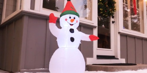 4′ Pre-Lit Inflatable Snowman Only $17.99 Shipped