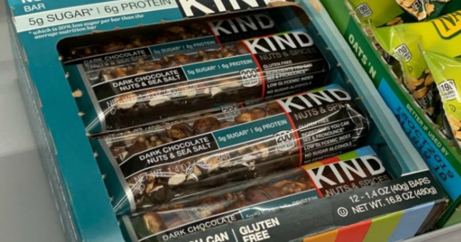 KIND Bars 24-Count Box Just $16.61 Shipped on Amazon (Only 69¢ Per Bar)