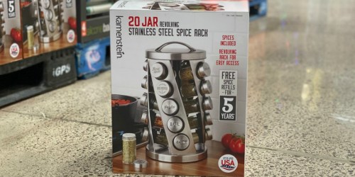 Costco Sells 20 Jar Revolving Spice Rack w/ Free Spice Refills (And It’s on Sale!)