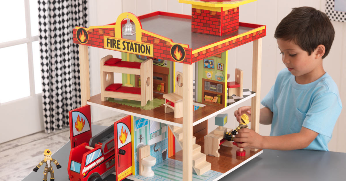 KidKraft Fire Station Set Only 49 99 At Zulily Regularly 100   KidKraft Fire Station Set 