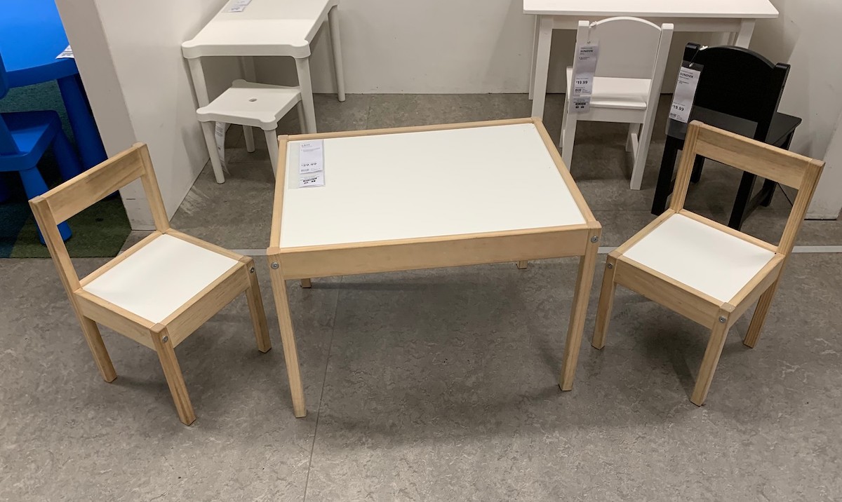 ikea sundvik children's table and chairs