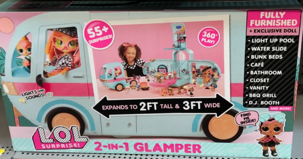 LOL Surprise Glamper on shelf in store, in the box