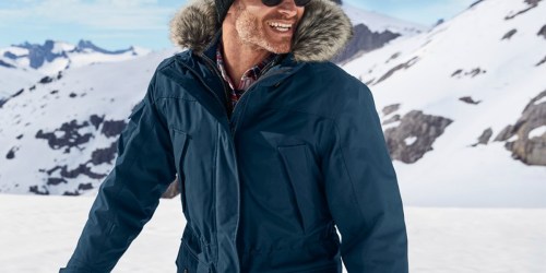 50% Off Lands’ End Men’s Parka + More