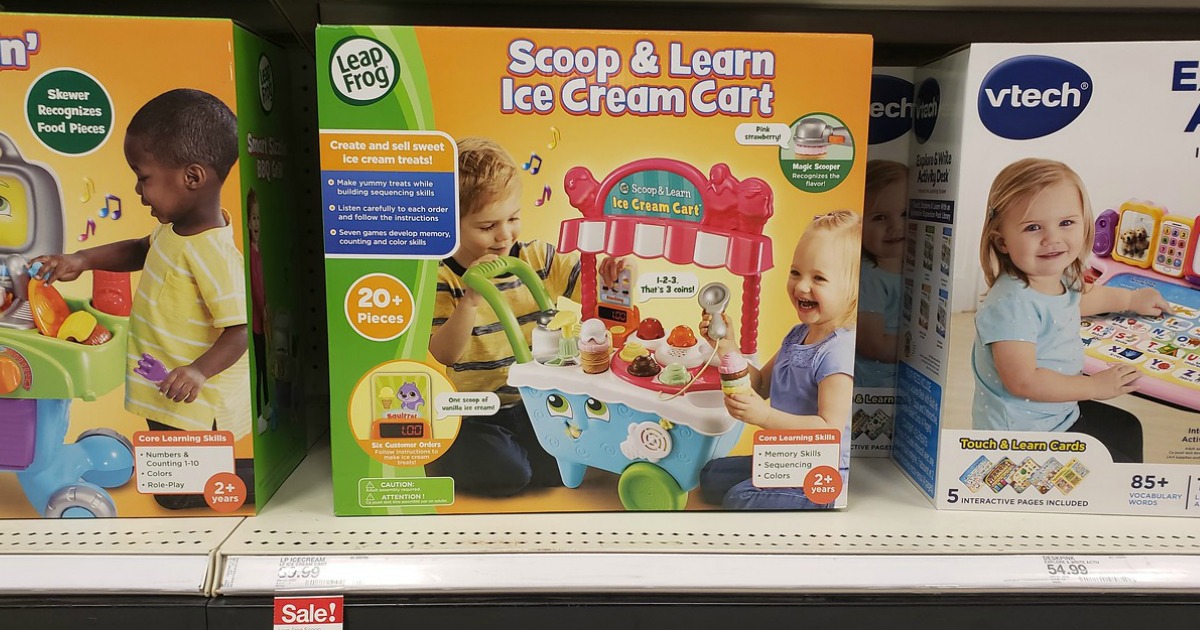 leapfrog scoop & learn ice cream cart