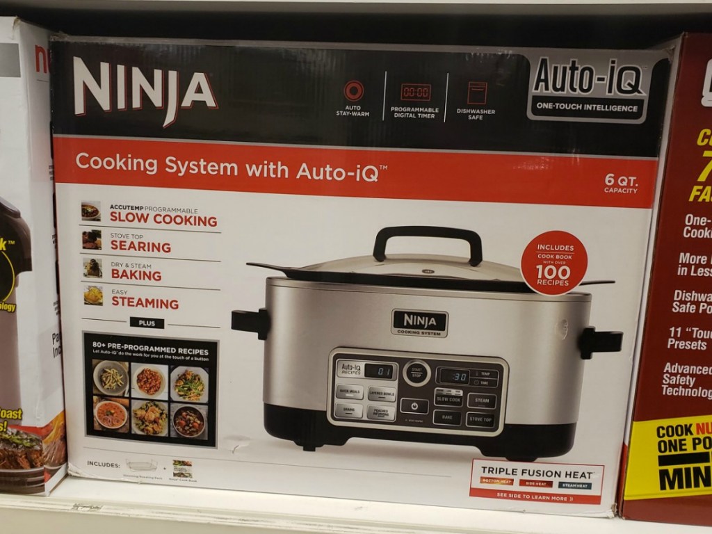 Ninja Cooking System in box on display at store