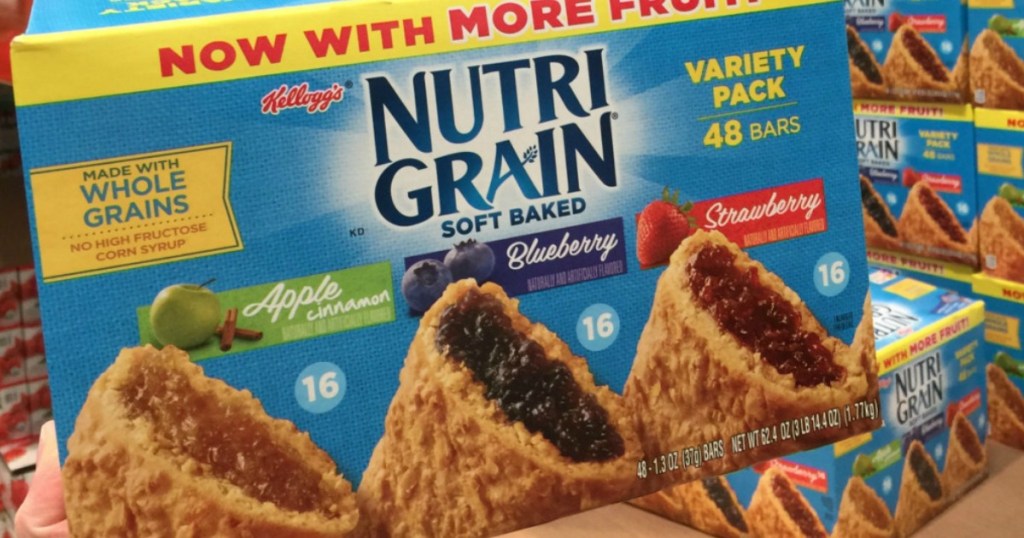 Nutri Grain Soft Bake Breakfast bars in a huge variety pack
