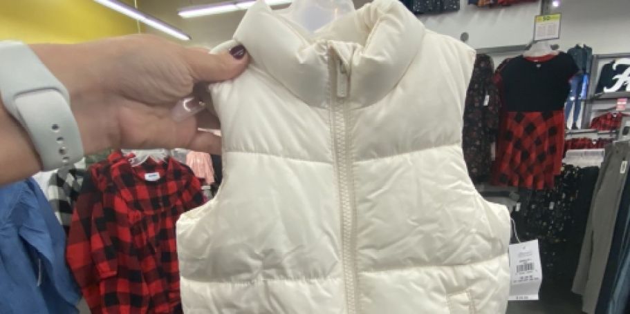 Old Navy Puffer Vests from $11 (Regularly $25)