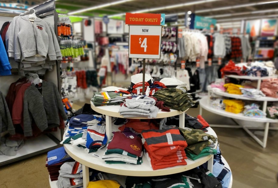 Old Navy boys long sleeve tees in store